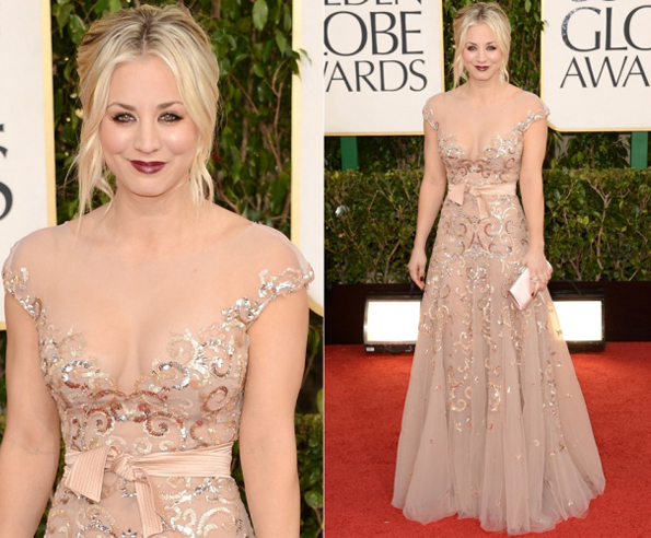 Kaley Cuoco - Golden Globes 2013 - Sue Brandao